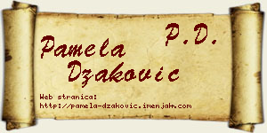 Pamela Džaković vizit kartica